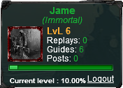 Jame Starcraft-Replay Profile