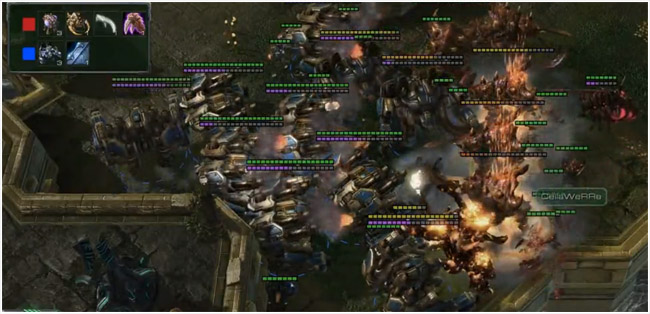 Starcraft 2 Epic battle between thors and ultralisks